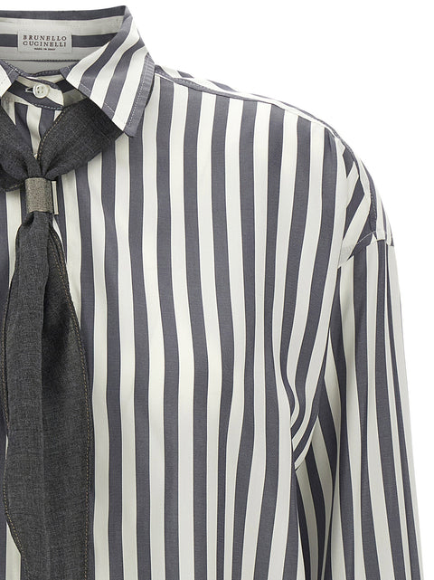 Brunello Cucinelli Shirt With Scarf