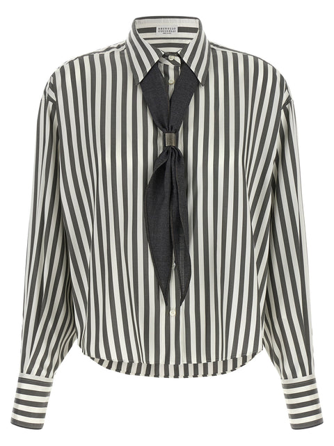 Brunello Cucinelli Shirt With Scarf