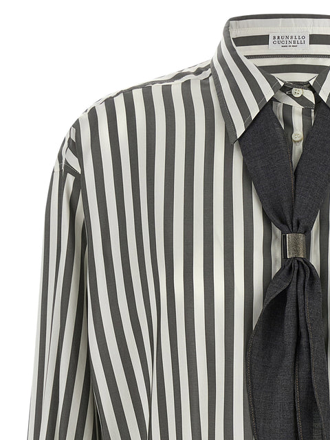 Brunello Cucinelli Shirt With Scarf