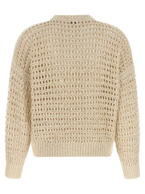 Brunello Cucinelli Dazzling Braids Sweater