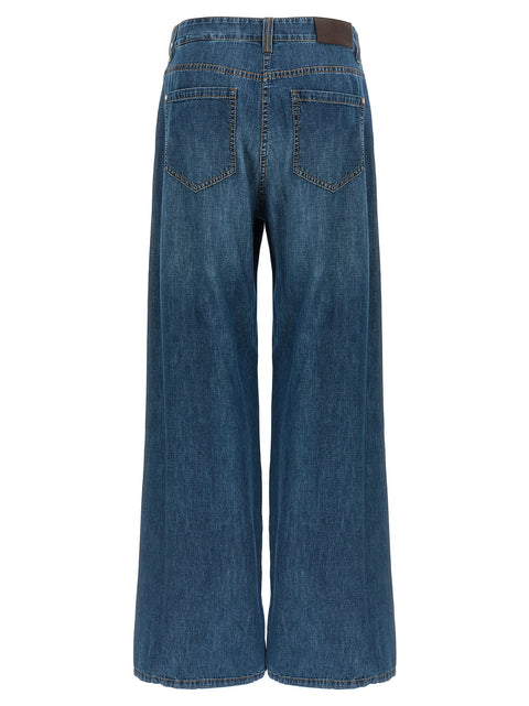 Brunello Cucinelli Wide Leg Jeans