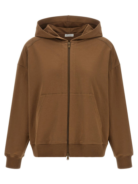 Brunello Cucinelli Shiny Trims Hoodie