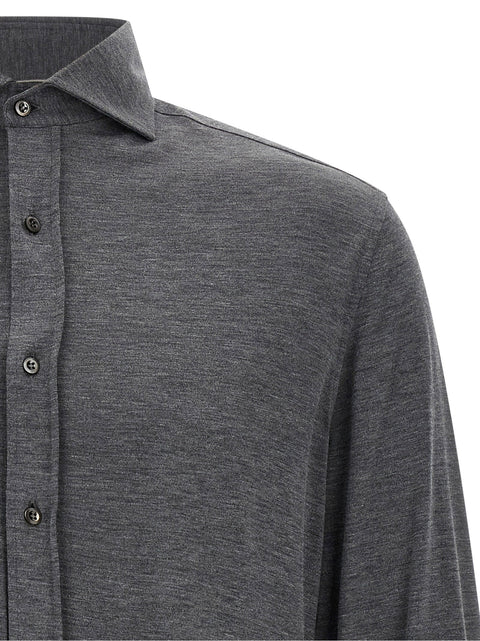 Brunello Cucinelli Cotton And Silk Shirt