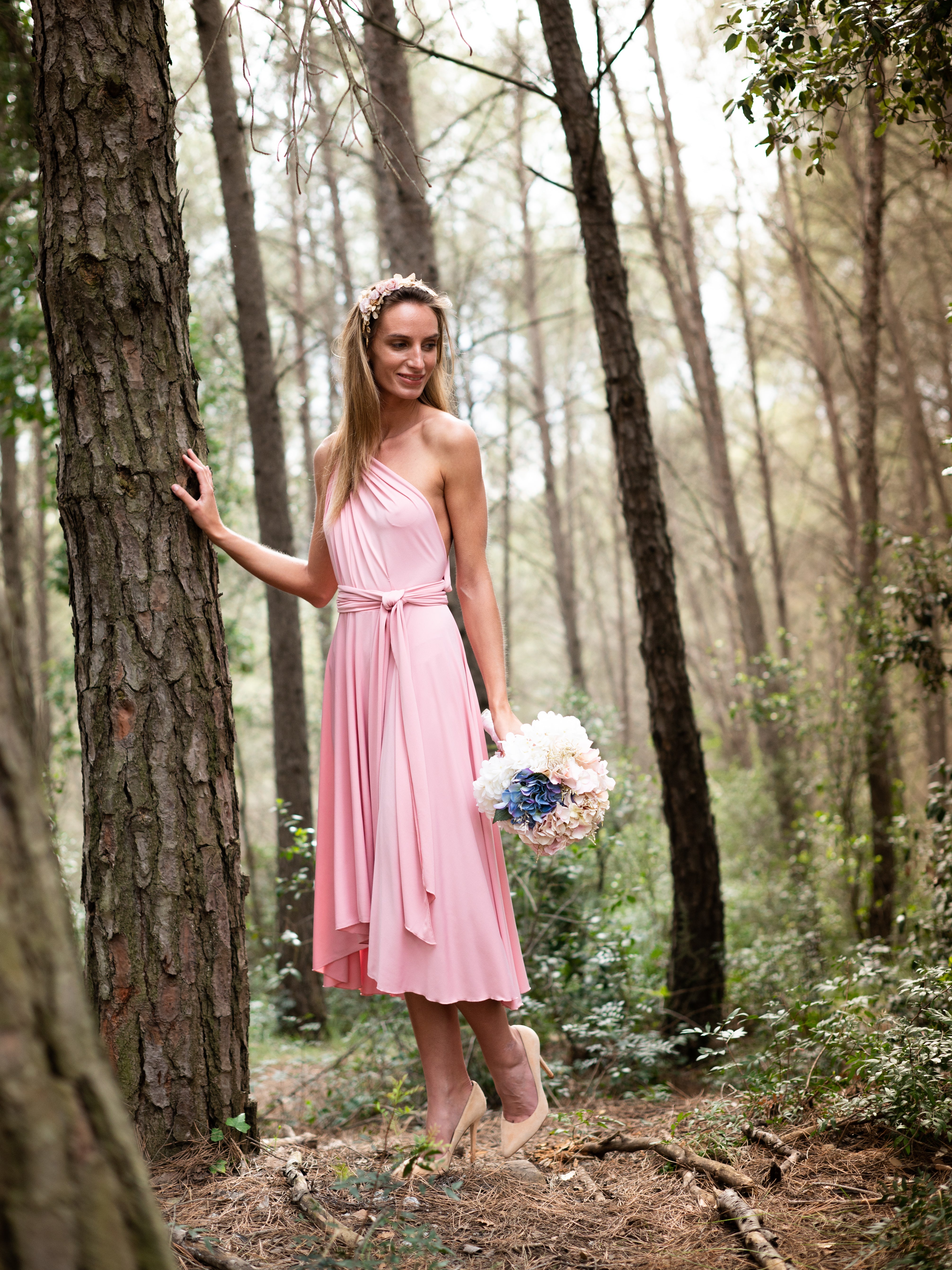 MIDI DRESS-MULTIDRESS-Ceylan Bcn-DARK PINK-ONLY-Urbanheer