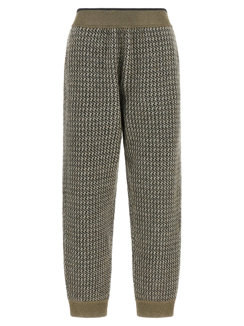 Brunello Cucinelli Track Houndstooth Pants