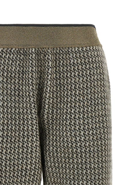 Brunello Cucinelli Track Houndstooth Pants