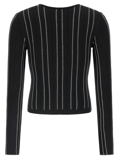 Elisabetta Franchi Cropped Knit Cardigan
