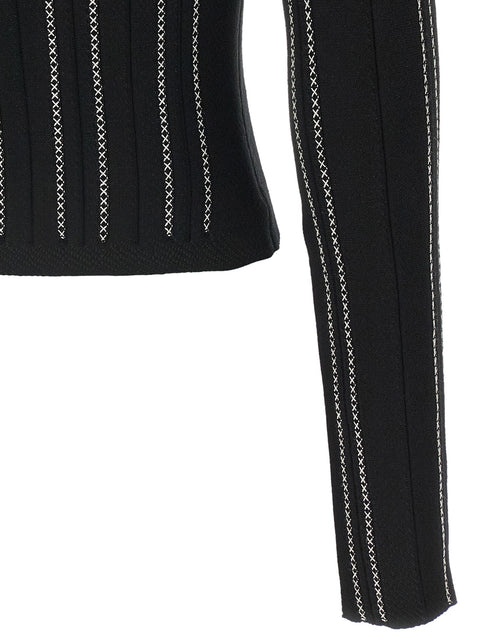 Elisabetta Franchi Cropped Knit Cardigan