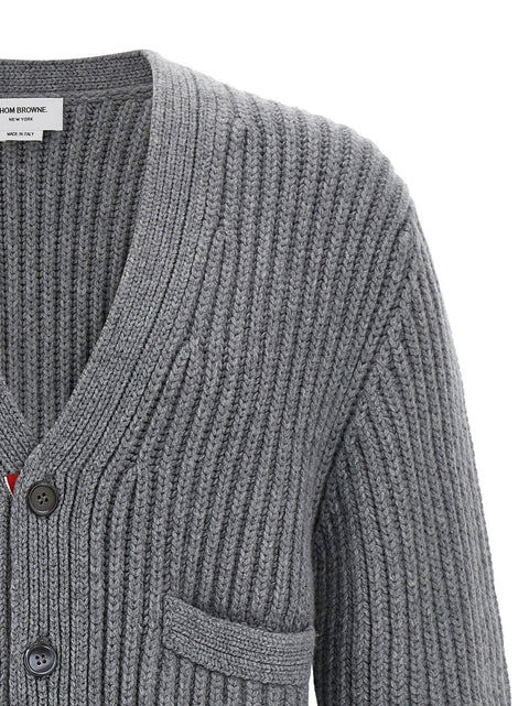 Thom Browne Rwb Tape Cardigan
