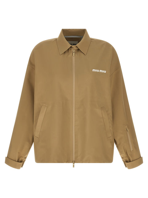Miu Miu Tech Canvas Windbreaker