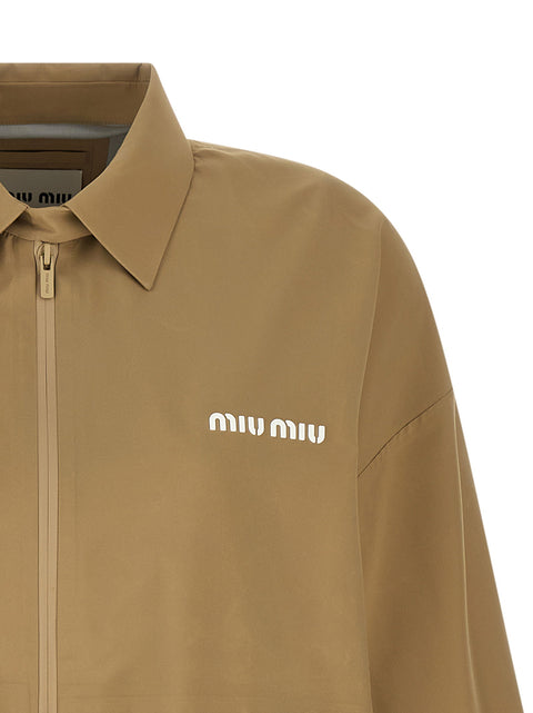 Miu Miu Tech Canvas Windbreaker