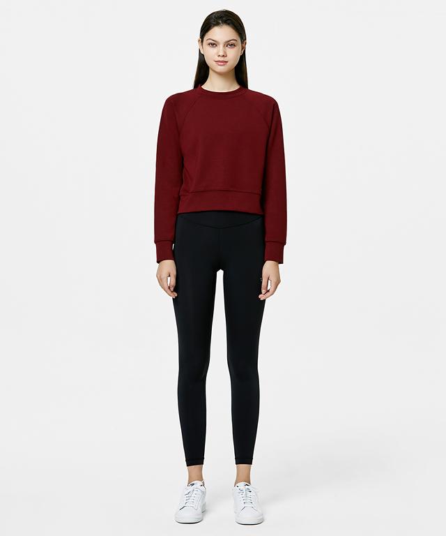 Tourjours Crop Sweat-Green Apple-2-Wine-Urbanheer