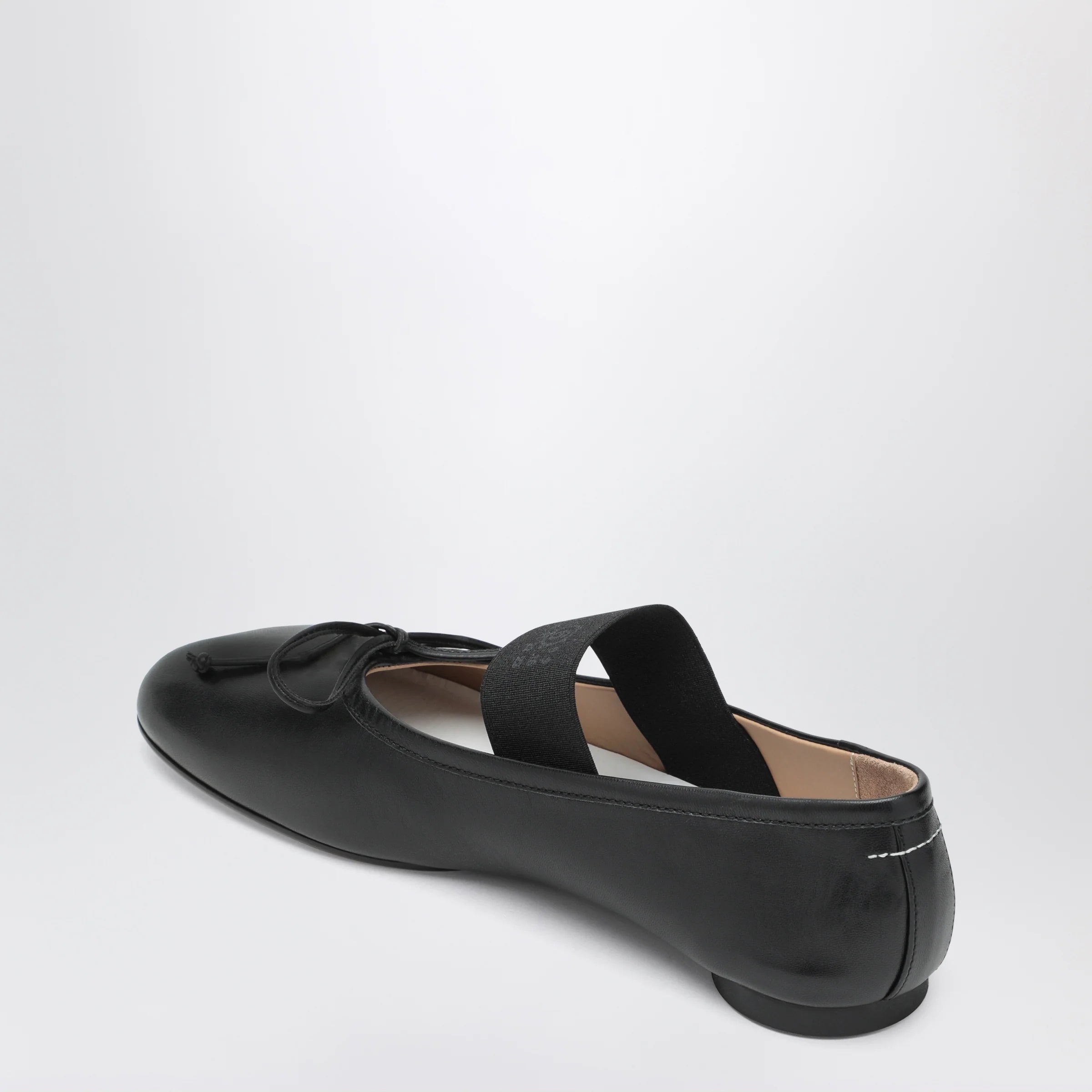 MM6 Maison Margiela Anatomic Numeric black ballet flats