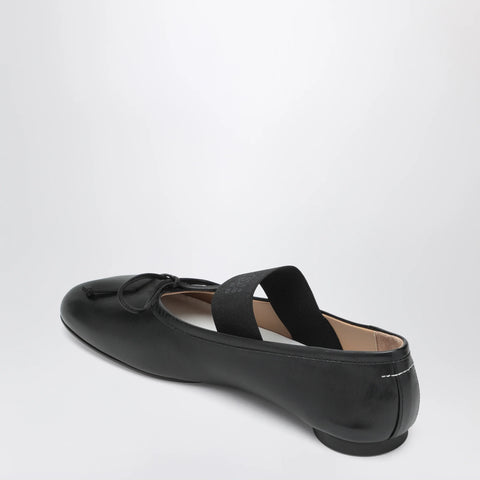 MM6 Maison Margiela Anatomic Numeric black ballet flats
