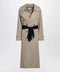 MM6 Maison Margiela Beige cotton trench coat with gloves