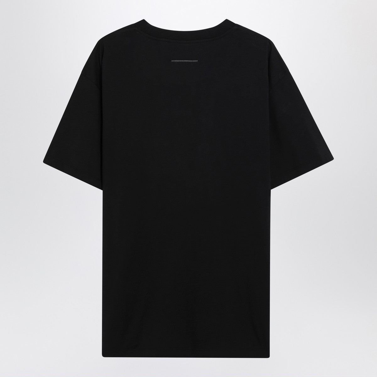 MM6 Maison Margiela Black T-shirt with Numeric Signature patch