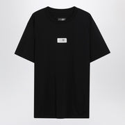 MM6 Maison Margiela Black T-shirt with Numeric Signature patch