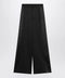 MM6 Maison Margiela Black satin palazzo pants