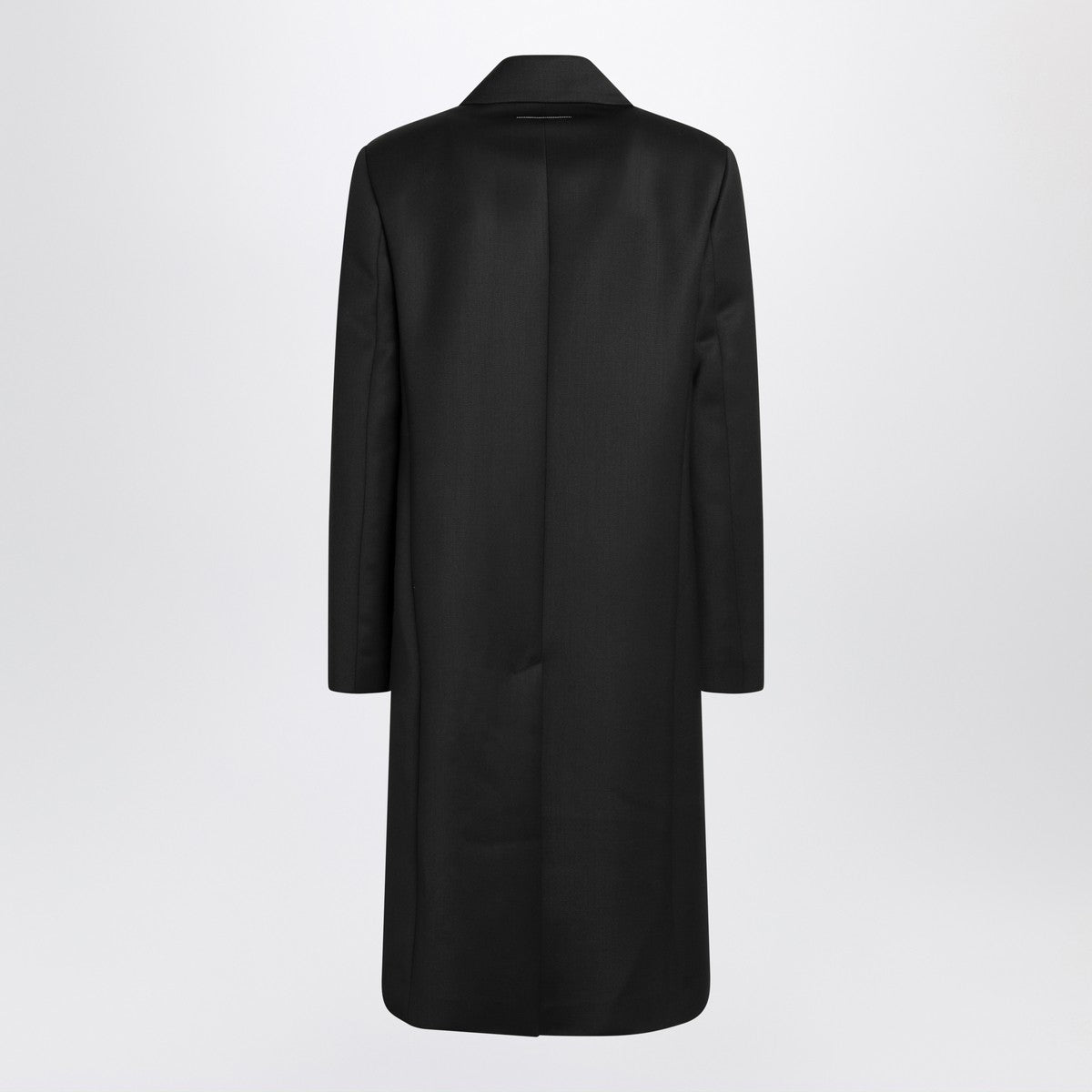 MM6 Maison Margiela Black wool-blend coat
