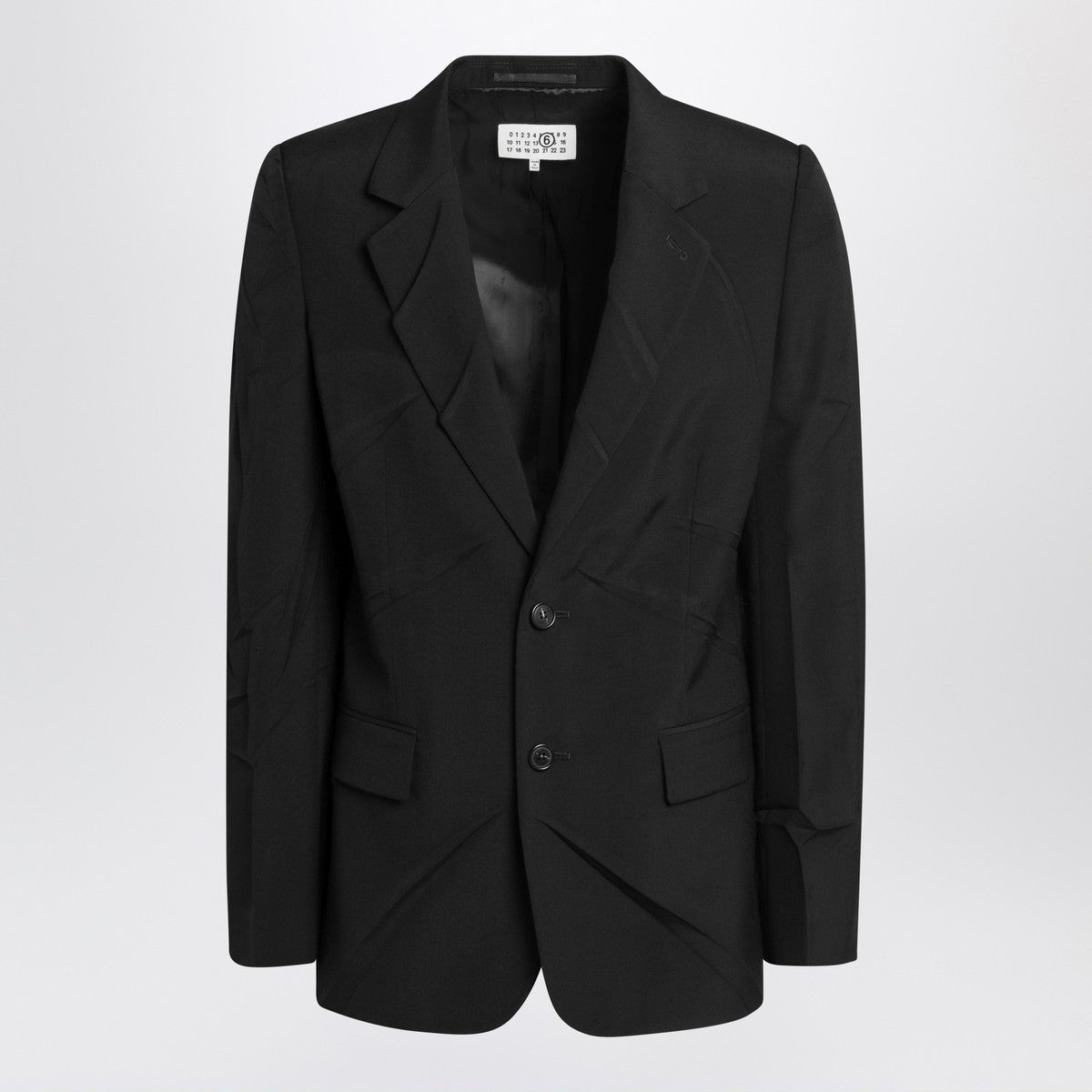 MM6 Maison Margiela Black wool-blend jacket
