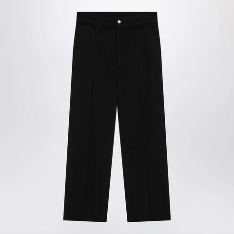 MM6 Maison Margiela Black wool-blend trousers