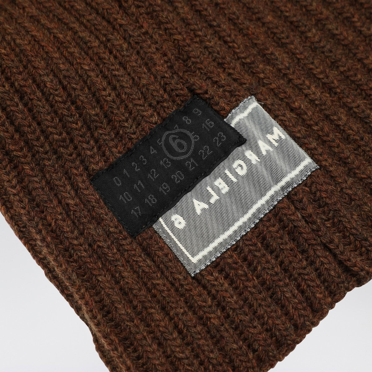 MM6 Maison Margiela Brown wool-blend hood