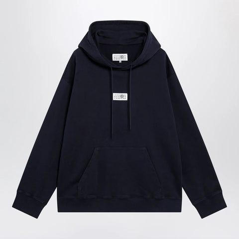 MM6 Maison Margiela Navy blue cotton hoodie