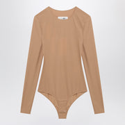 MM6 Maison Margiela Skin-tone bodysuit in lycra jersey