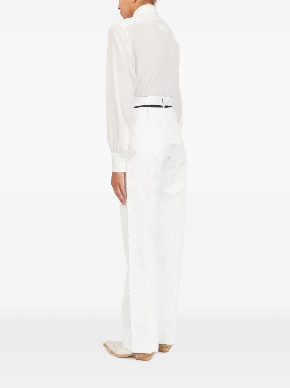 MM6 Maison Margiela Trousers White-Trousers-MM6 Maison Margiela-38-Urbanheer