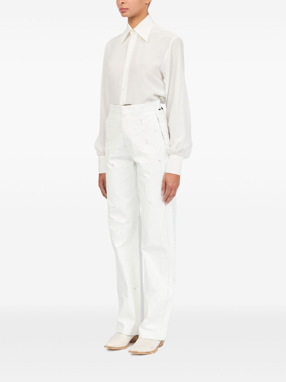 MM6 Maison Margiela Trousers White-Trousers-MM6 Maison Margiela-38-Urbanheer