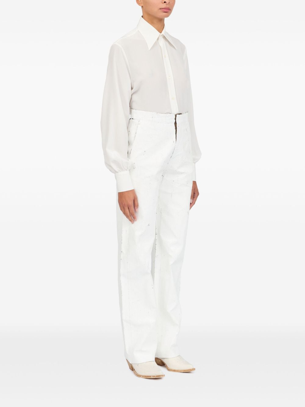 MM6 Maison Margiela Trousers White-Trousers-MM6 Maison Margiela-38-Urbanheer