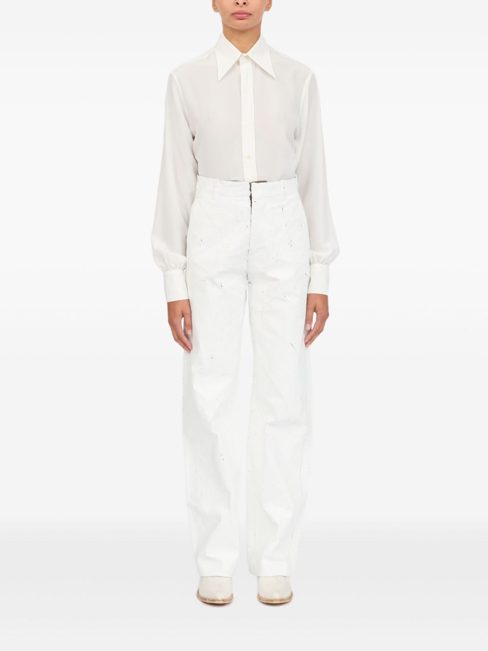 MM6 Maison Margiela Trousers White-Trousers-MM6 Maison Margiela-38-Urbanheer