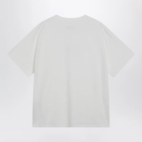 MM6 Maison Margiela White T-shirt with logo print
