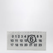 MM6 Maison Margiela White fabric clutch numeric