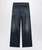 MM6 Maison Margiela Wide blue washed denim jeans