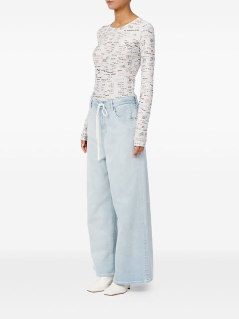 MM6 Maison Margiela Wide-leg denim jeans