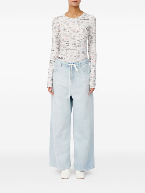 MM6 Maison Margiela Wide-leg denim jeans