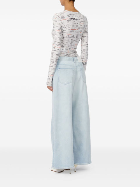 MM6 Maison Margiela Wide-leg denim jeans