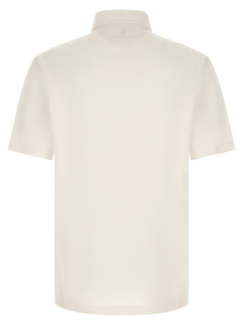 Brunello Cucinelli Heraldic Logo Polo Shirt