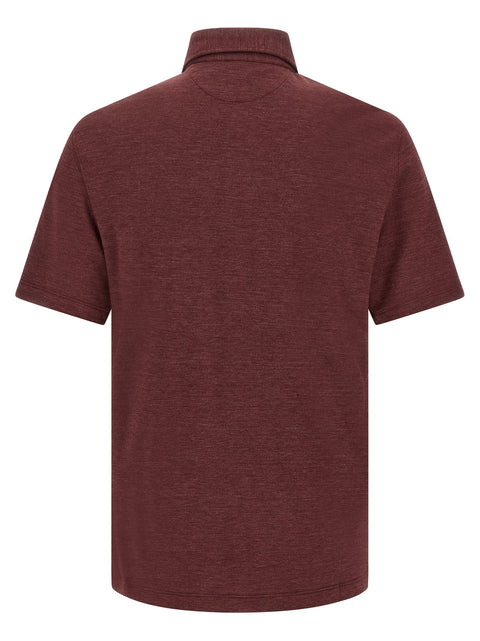 Brunello Cucinelli French Collar Polo Shirt