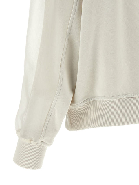 Brunello Cucinelli Organza And Monile Sweatshirt