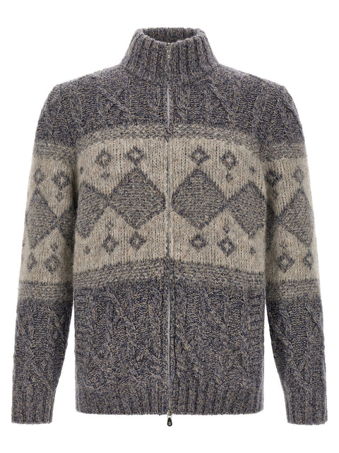 Brunello Cucinelli Chiné Yarn Cardigan