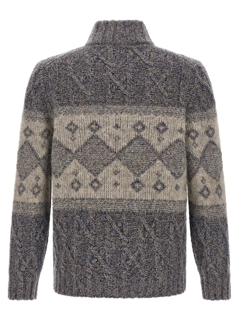 Brunello Cucinelli Chiné Yarn Cardigan