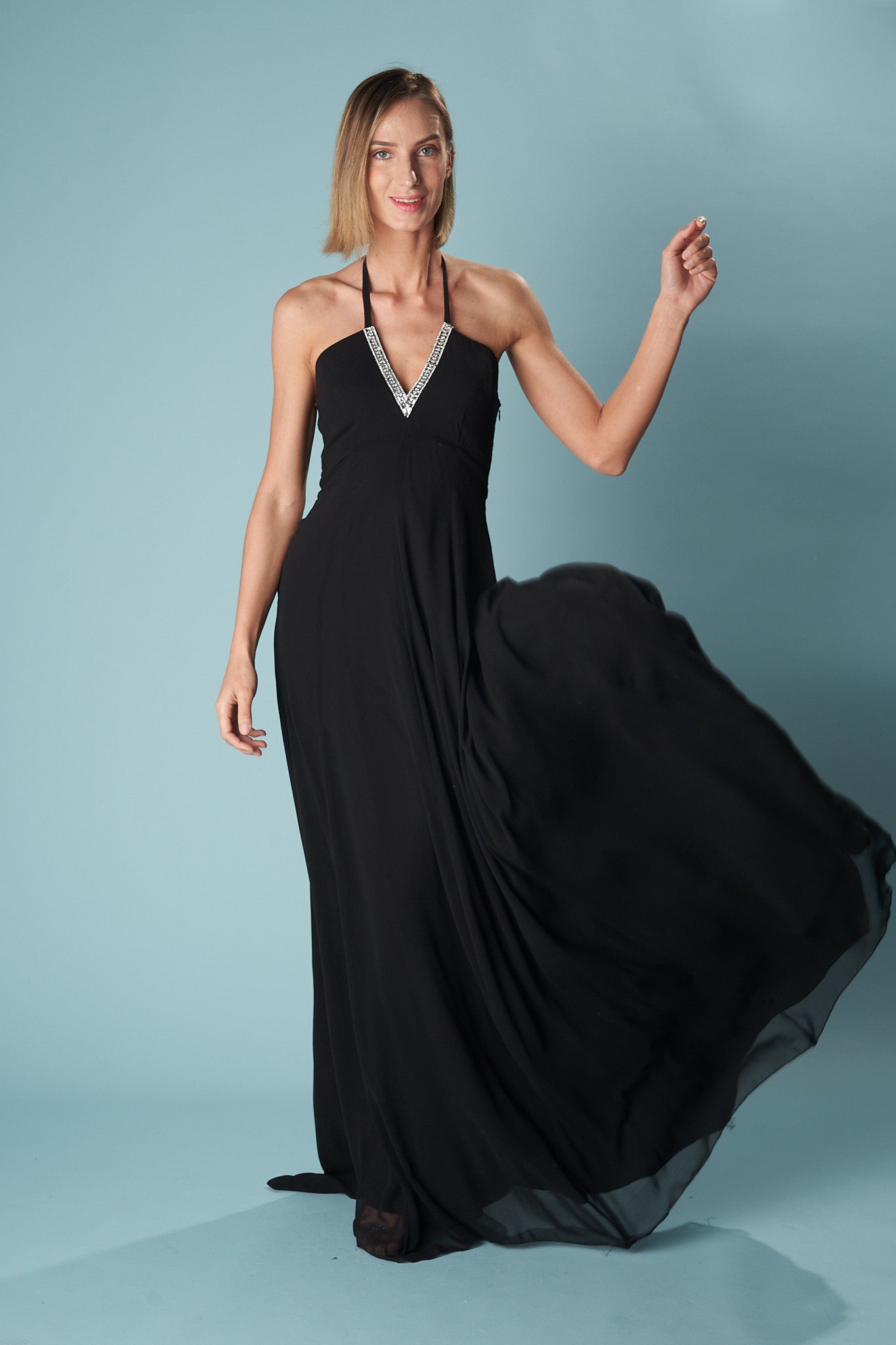 MÓNACO-VESTIDOS LARGOS-Ceylan Bcn-NEGRO-XS-Urbanheer