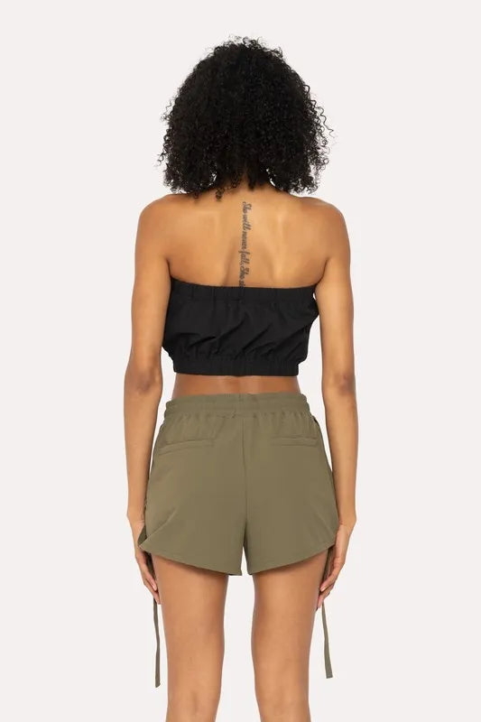 MONO B Cargochic Ribstop Tube Top-Mono B-BLACK-S-Urbanheer