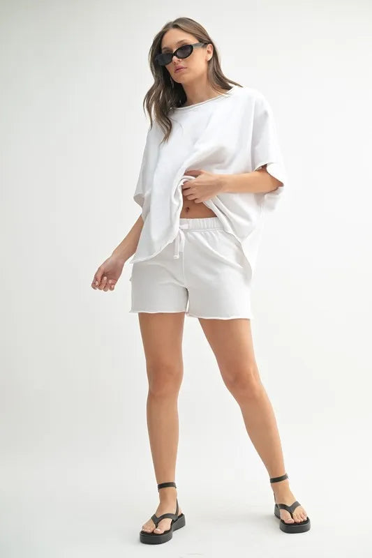 MONO B Malibu Vintage Dolman Top-Mono B-WHITE-L-Urbanheer