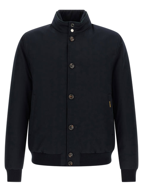 Moorer Janos Bomber Jacket - Acqua Line