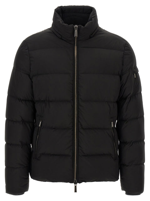 Moorer Brett Bomber Jacket - Acqua Line