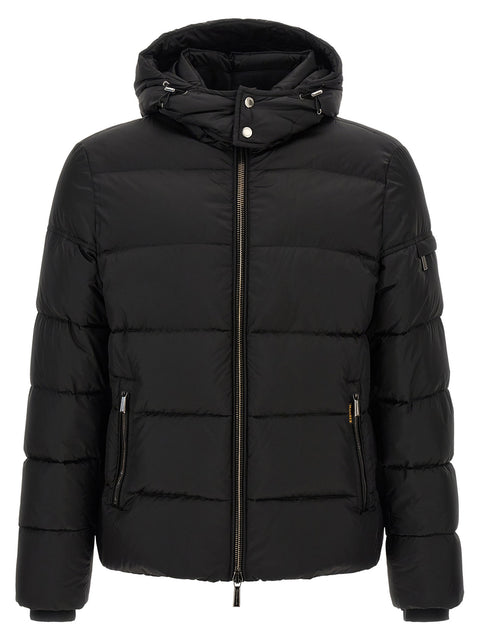 Moorer Brett Bomber Jacket - Acqua Line