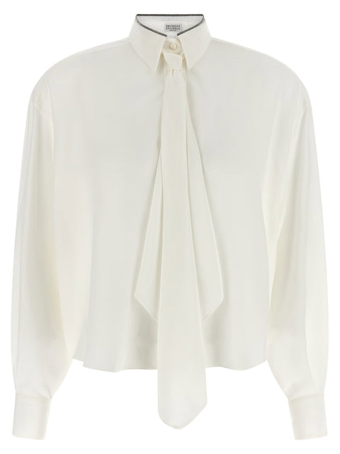 Brunello Cucinelli Shiny Collar Shirt